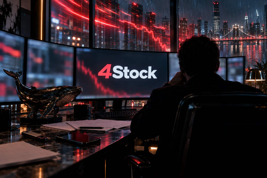 某鲸鱼买入 4Stock 五天后清仓,亏损 30.4 万美元