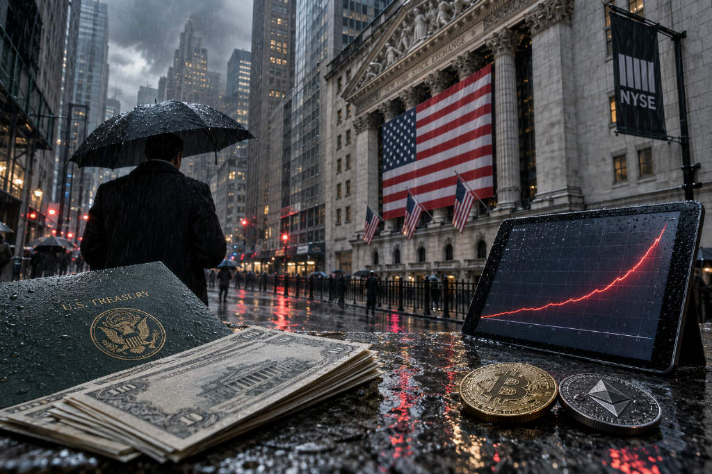 Treasury yields hit 2002 highs, pressuring stocks and sending Bitcoin below $84,000 intraday