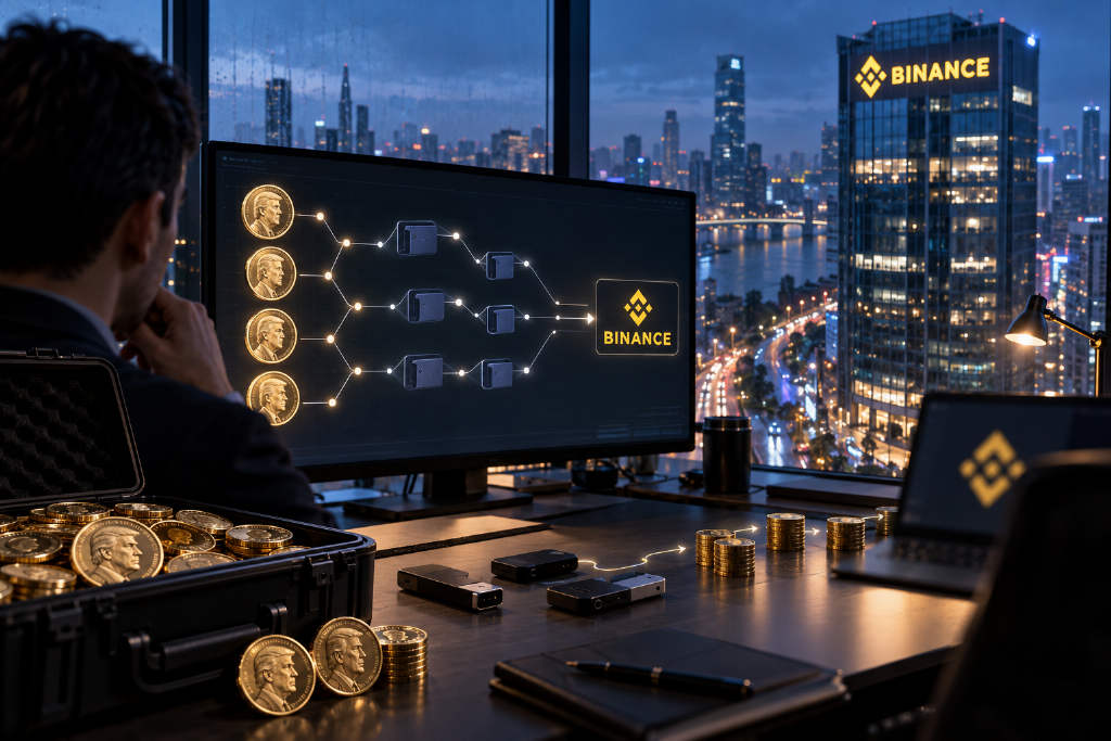2RH6rU地址转出1101万枚TRUMP,价值2665万美元,部分转入Binance