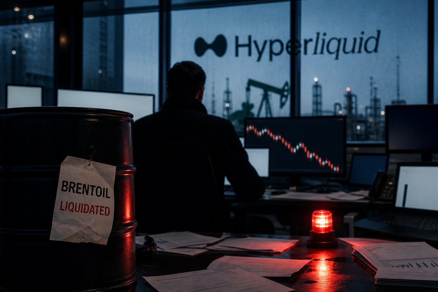 Hyperliquid Whale Loses $919K as $13.21M BRENTOIL Position Liquidated
