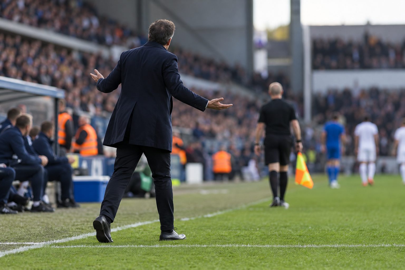 Arteta says he has images of managers leaving technical area