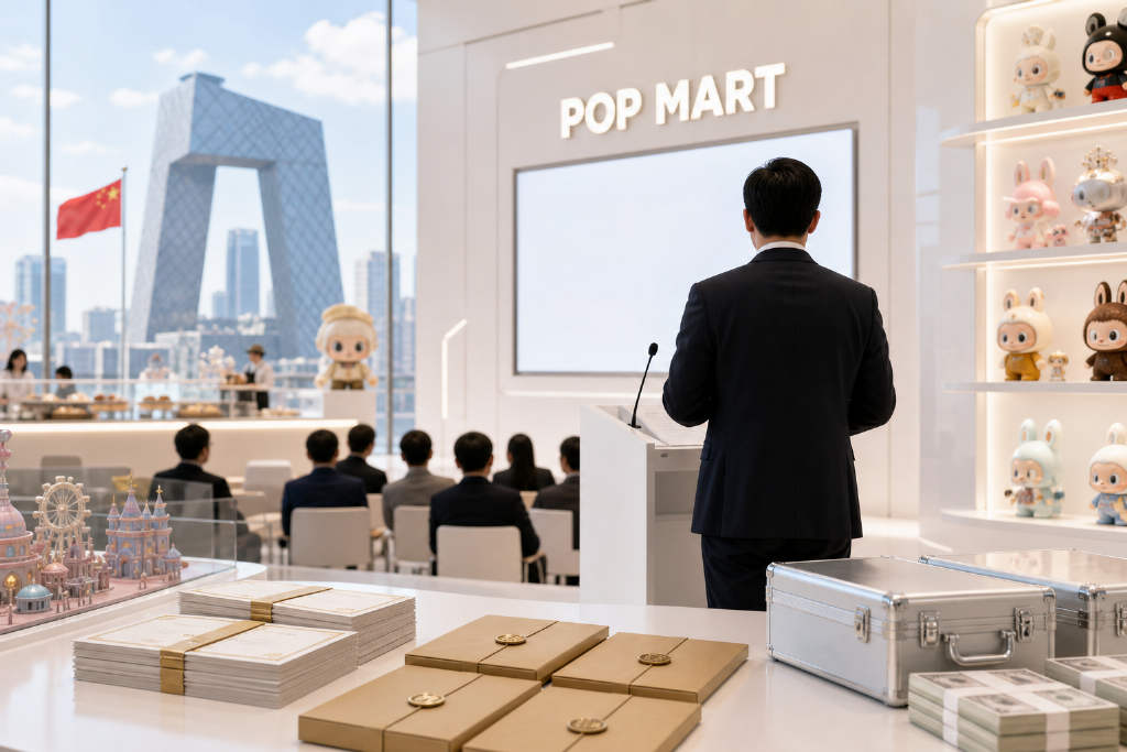 王宁:泡泡玛特未来 6 个月拟回购 20 亿至 50 亿元股份