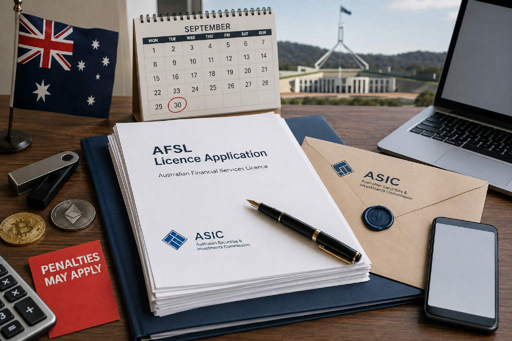 Australia's ASIC Sets September 30 Deadline for Crypto License Applications