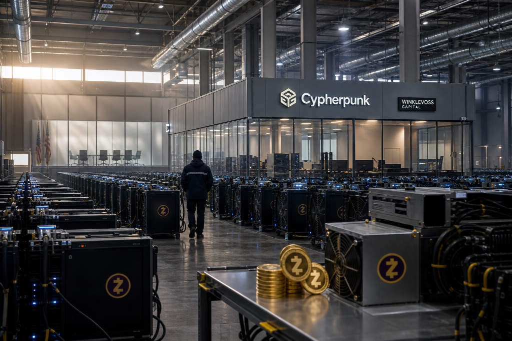 Cypherpunk获Winklevoss资本支持后切入Zcash挖矿