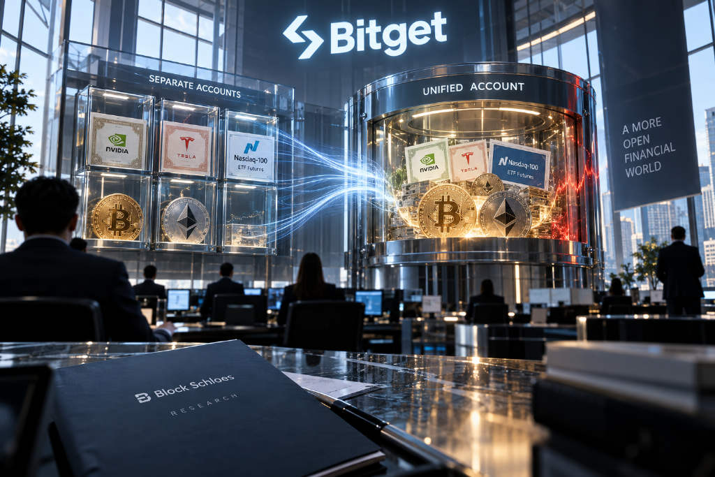 Bitget and Block Scholes say unified account setup can cut capital usage by about 48%