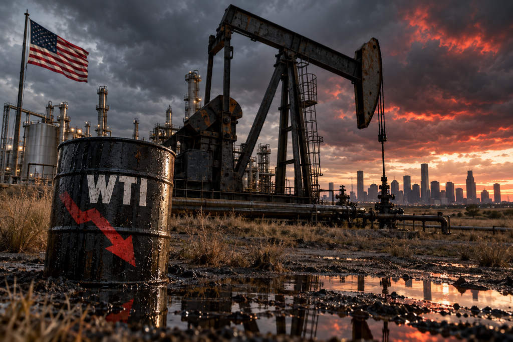 WTI crude oil futures for November fall 5% intraday to $91.27 a barrel