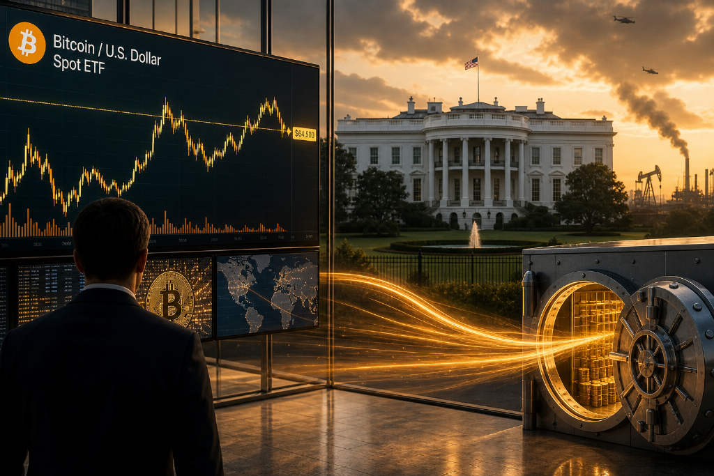 Bitcoin Holds Around $64,500 Ahead of White House Crypto Meeting as Spot ETF Flows Turn Positive