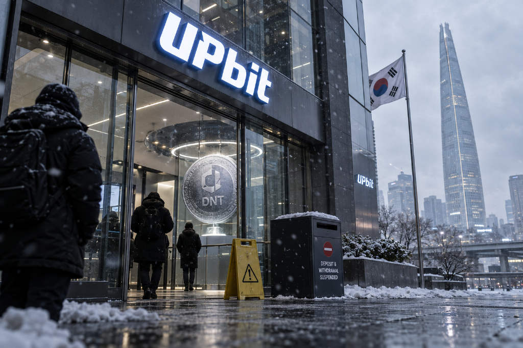 Upbit将DNT列为交易注意标的并暂停存取款
