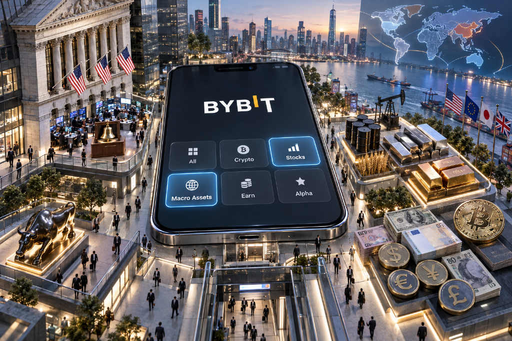 Bybit App 5.26.0 改版上线多标签首页,新增股票与宏观资产入口