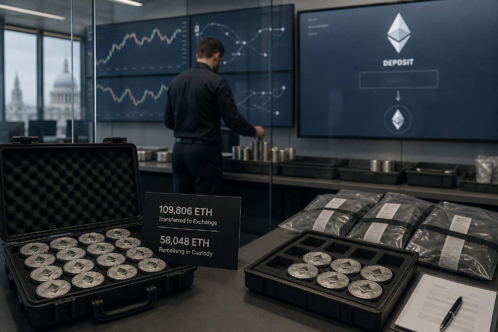 机构3天向CEX转移10.9万枚ETH,计划出售16.8万枚,盈利可超1.2亿美元