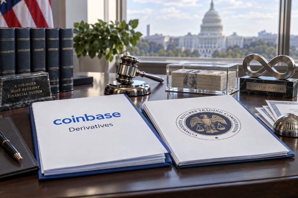 Coinbase Derivatives拟推个股及ETF永续期货,尚待CFTC批准