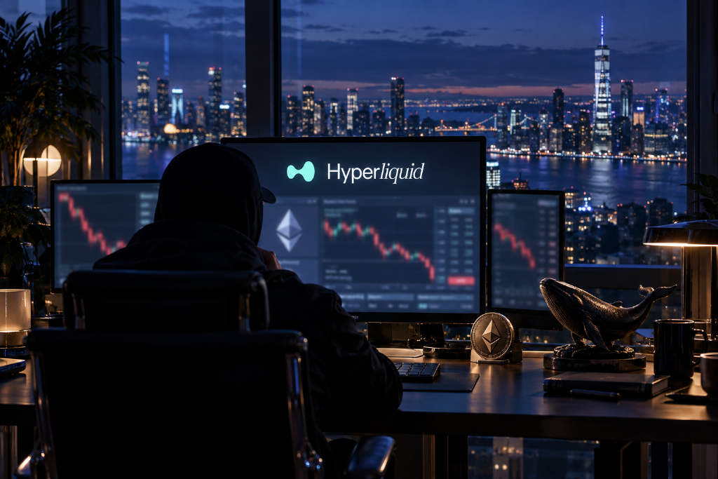某巨鲸在 Hyperliquid 以 8 倍杠杆做多 4.5 万枚 ETH,暂浮亏 429.5 万美元