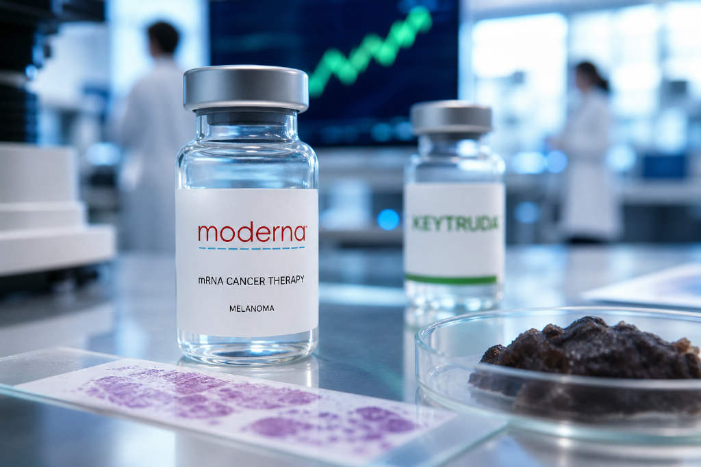 Moderna癌症mRNA疗法三期首报阳性,股价单日翻倍