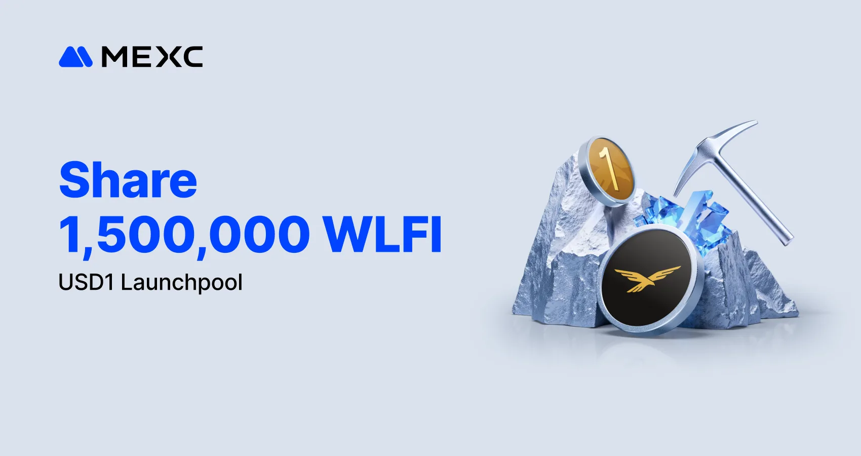 MEXC上线USD1 Launchpool质押活动,150万WLFI奖池每小时分发