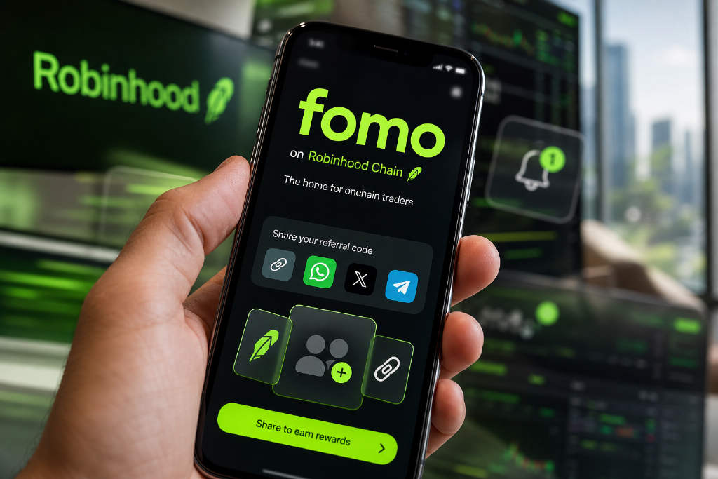 fomo rides Robinhood Chain trading surge as user growth, referrals and data infrastructure reshape its business