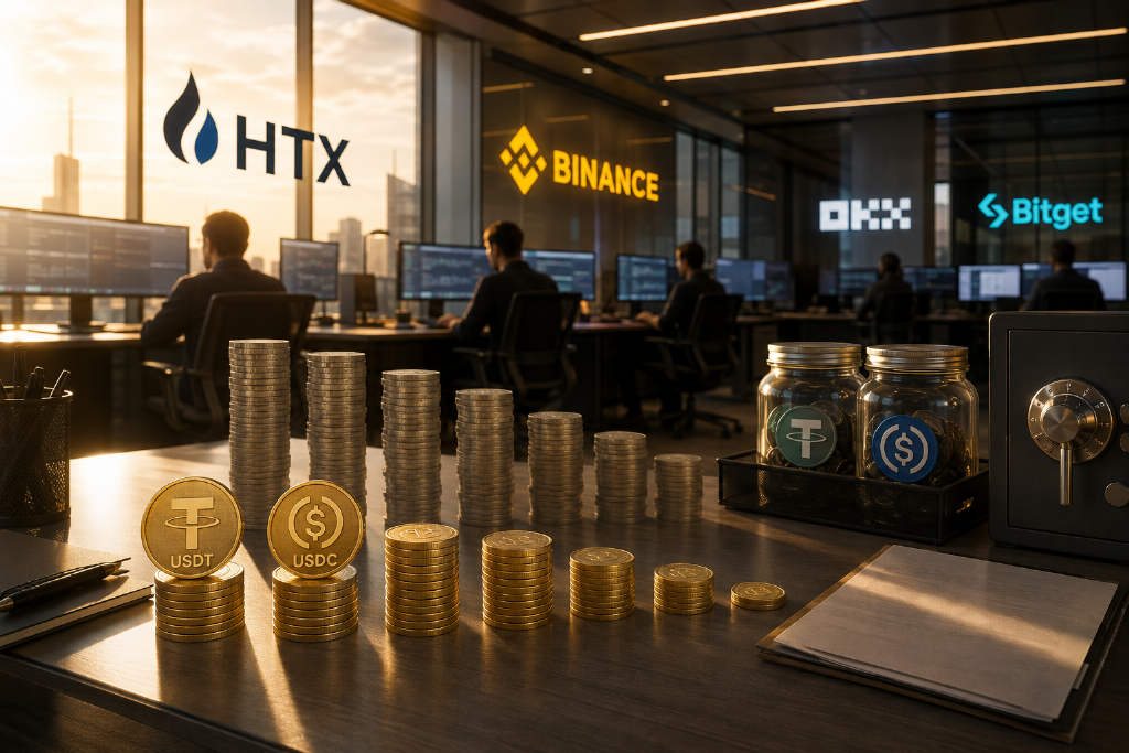 主流 CEX 稳定币活期收益分化:USDT 小额档最高达 10%