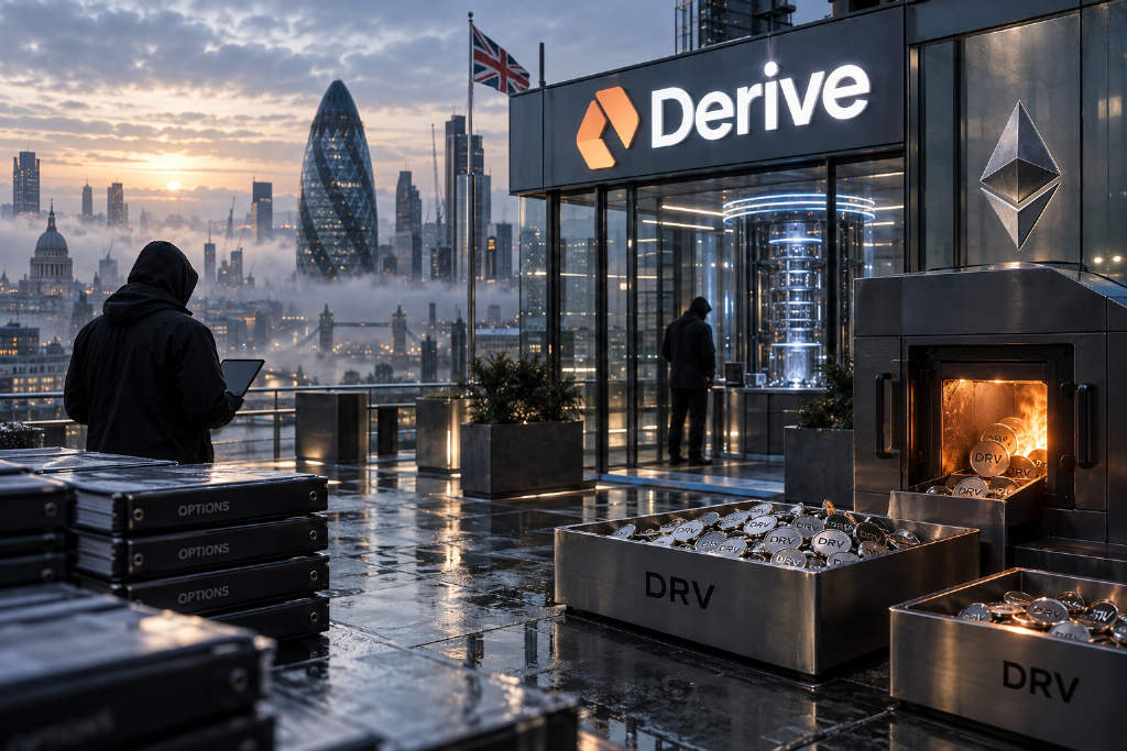 Derive takes 87.4% of on-chain options premiums as buybacks outpace token issuance for nine straight months
