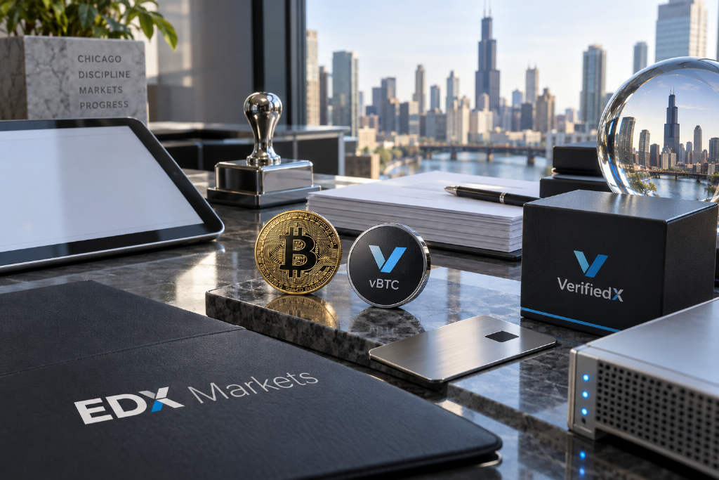 EDX Markets 与 VerifiedX 合作,将 vBTC 引入机构现货市场