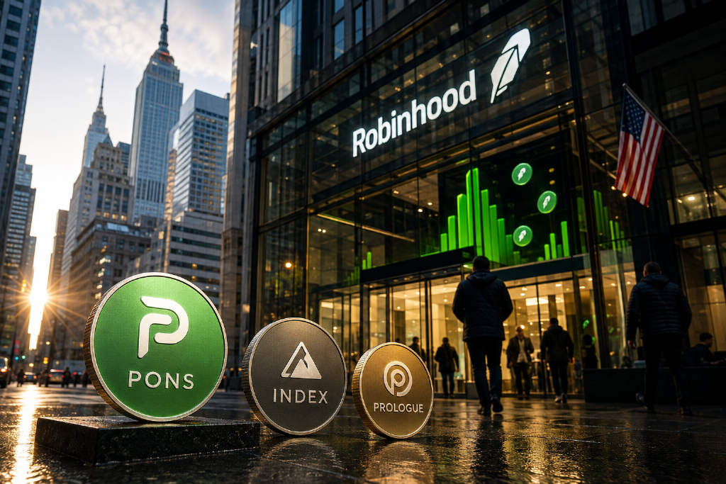 Robinhood生态代币集体上涨,PONS领涨逾46%