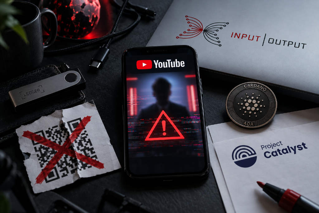 Cardano 开发方警告用户暂勿访问其 YouTube 频道