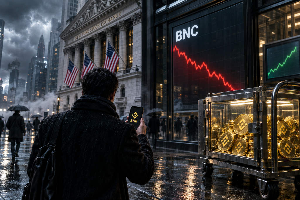江卓尔称以 5% 仓位买入美股 BNC,称相当于五折买入 BNB