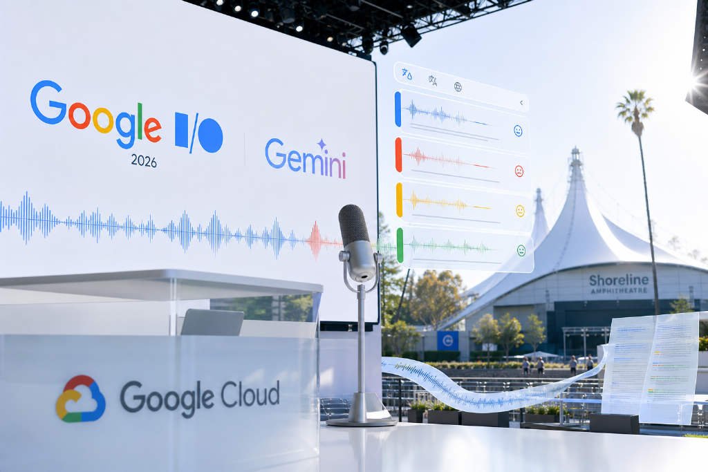 Google 在 I/O 大会发布 Gemini 3.5 Transcribe 转录模型