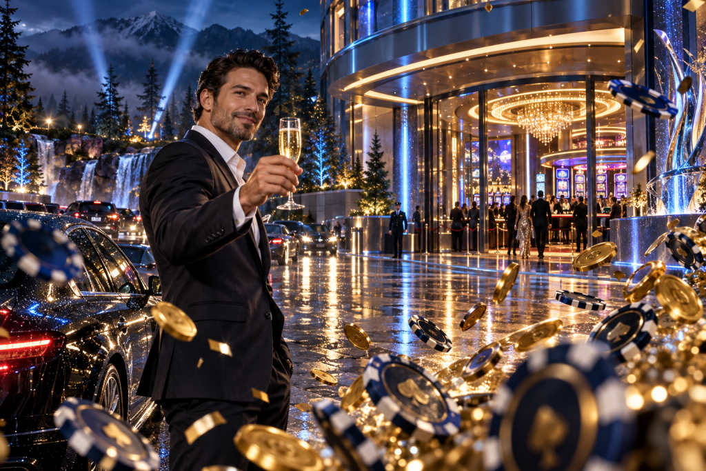 Silver Reef Casino fixed location and straight-line distances