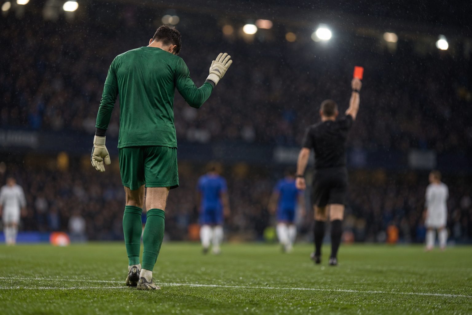 Mike Maignan apologises after red card against Bournemouth