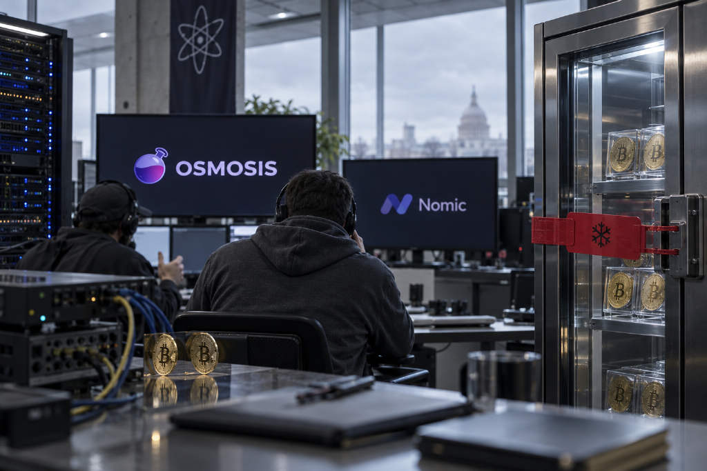Osmosis称已冻结Nomic链攻击者地址中22.65枚BTC