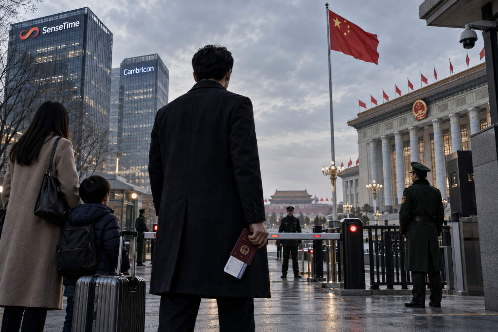 Bloomberg says China has widened AI travel curbs to include some spouses and children