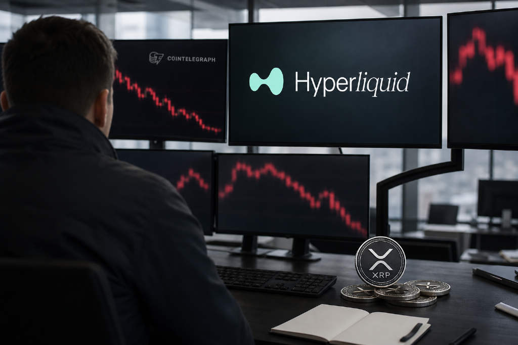 Hyperliquid 数据显示多数顶级 XRP 交易员持空头仓位