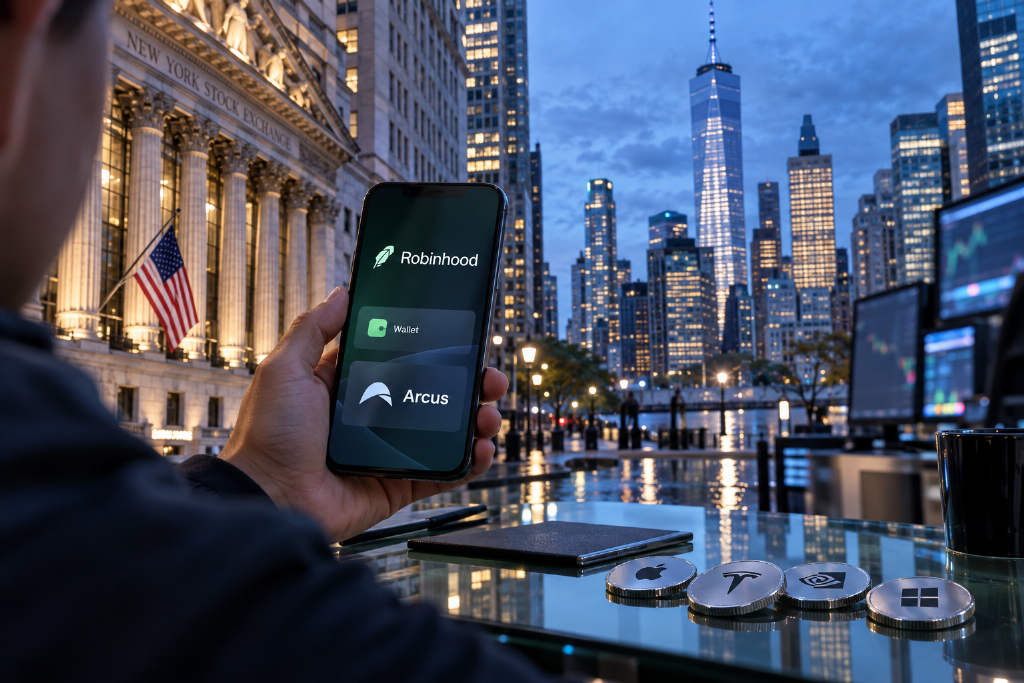 Robinhood Wallet 接入 Arcus API,股票代币支持扩至 190 余种