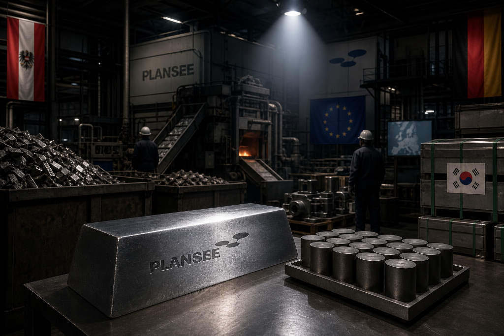 欧洲加快钨供应链调整,Plansee称中国出口限制未冲击运营