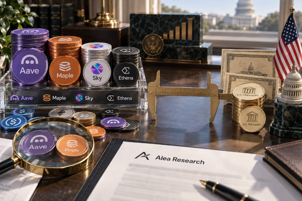 Alea says on-chain dollar spread over tokenized Treasury funds doubled to 1.06 percentage points in Q3