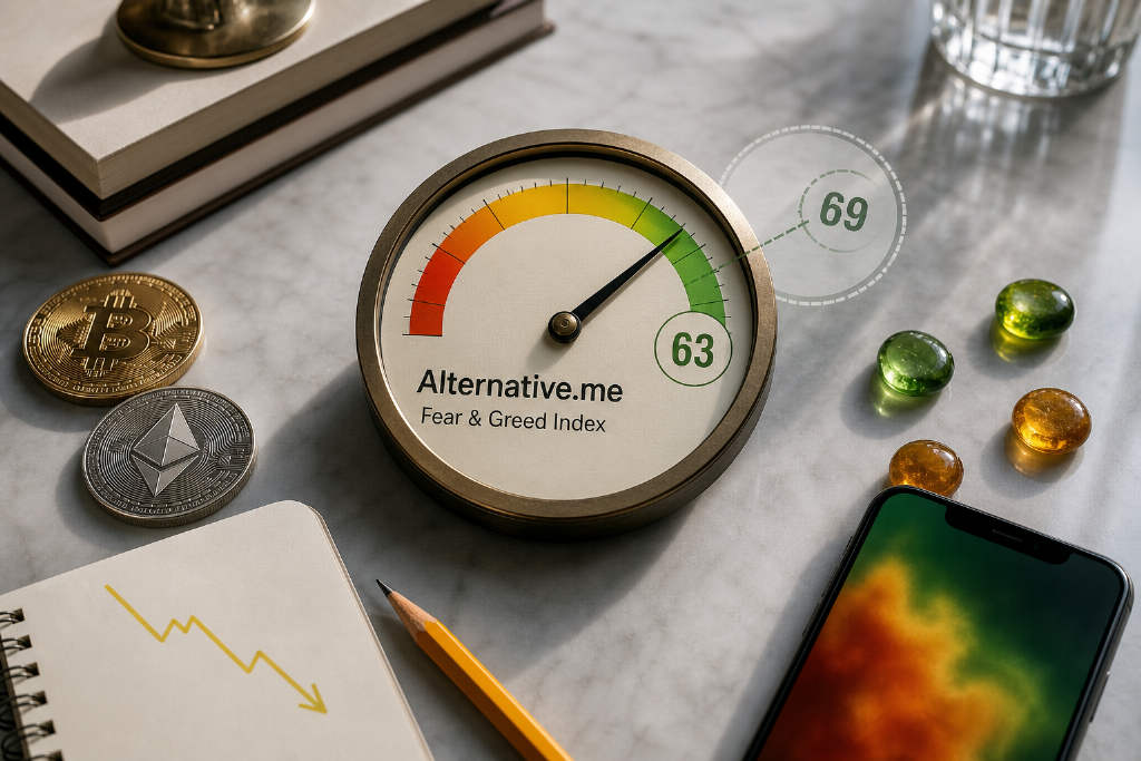 Fear and Greed Index Drops to 63, Still in 'Greed'