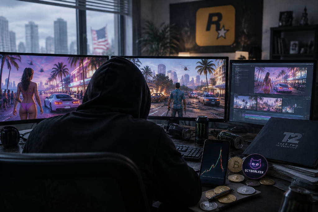 GTA VI 爆料者再放视频推广代币,$CYBERLEEK 较 8 月高点仍跌 94%