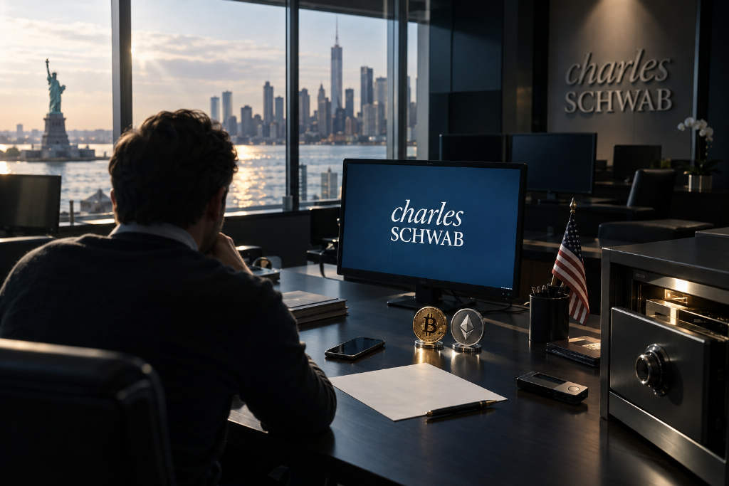 Charles Schwab向零售客户开放比特币和以太坊直接交易