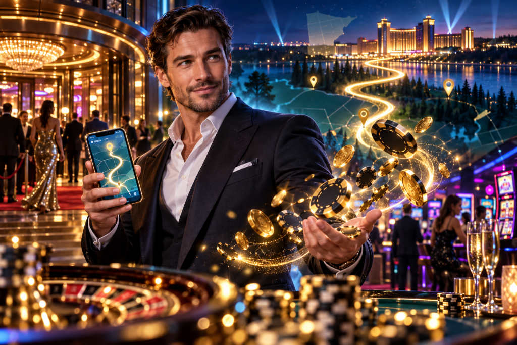 Grand Casino Hinckley: fixed location and straight-line distance guide