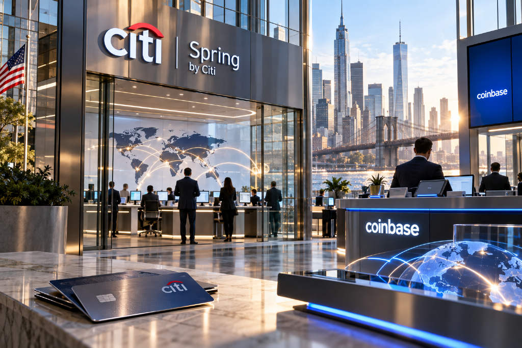 花旗与 Coinbase 扩大合作,将稳定币支付接入企业账户体系
