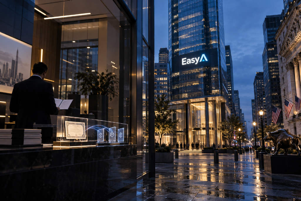 EasyA估值达11亿美元,瞄准2027年上市并发行代币化股票