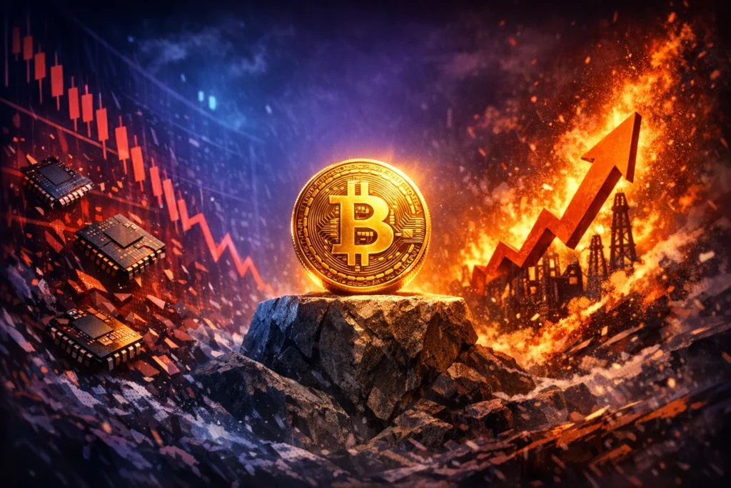 Bitcoin Holds Near $64,000 as Crypto Fear Index Falls to 25 and AI Chip Stocks Slide
