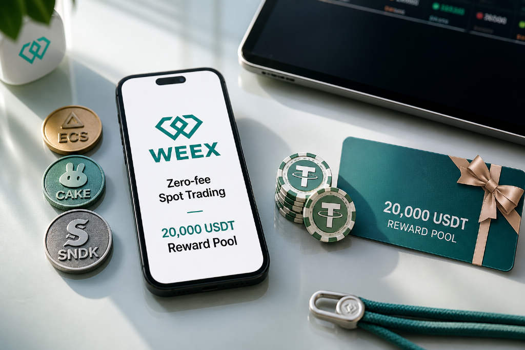 WEEX上线ECS、CAKE、SNDK零手续费交易并推2万U奖励