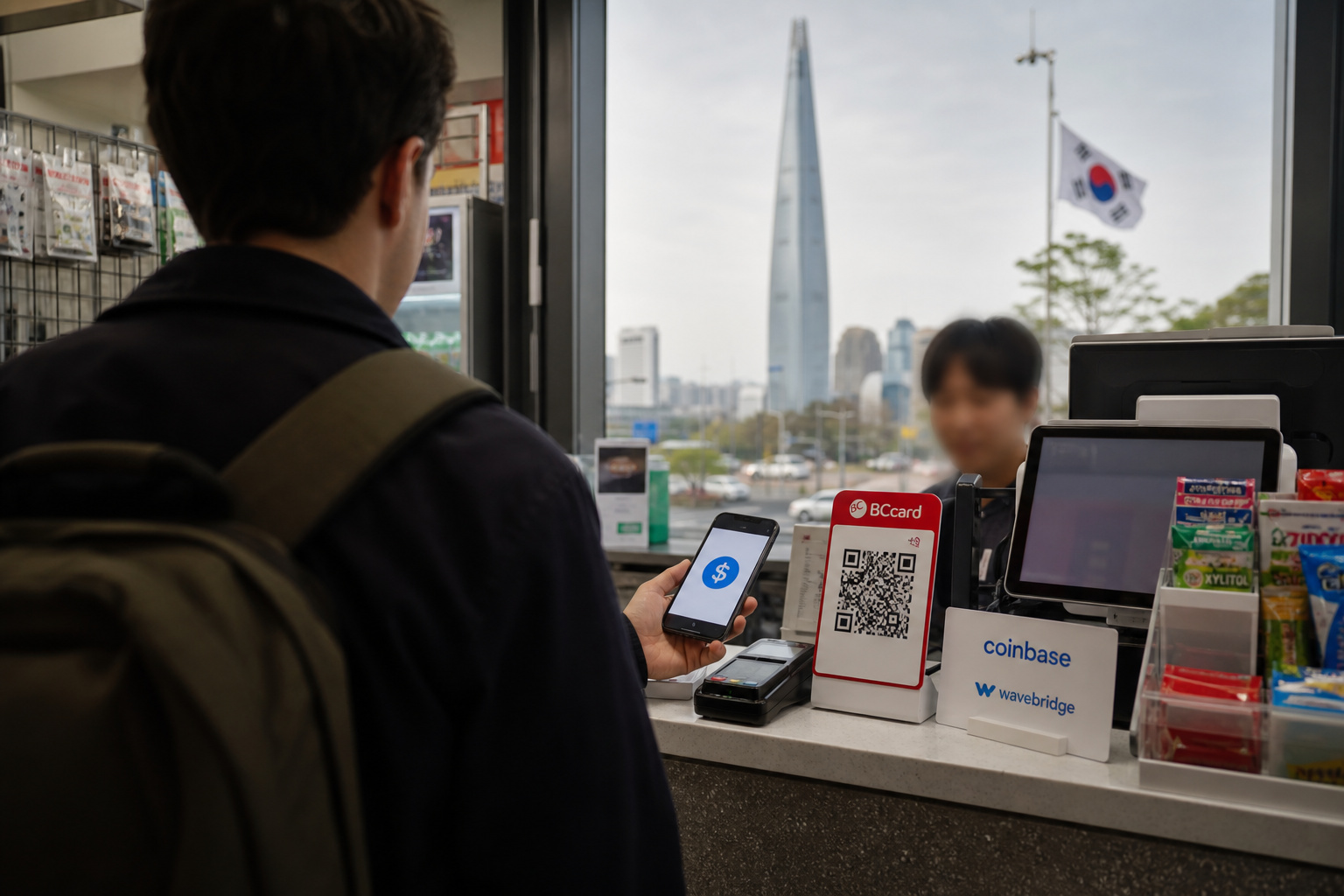 韩国BC卡联手Coinbase与Wavebridge 完成USDC支付测试