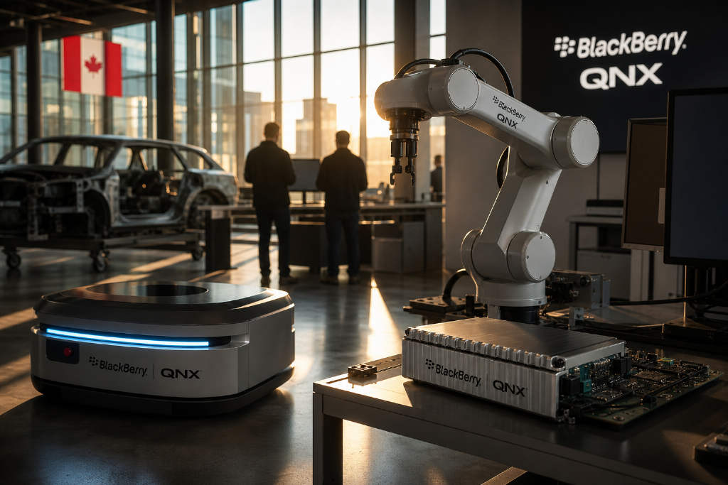 BlackBerry CEO:机器人业务成 QNX 增长最快板块之一