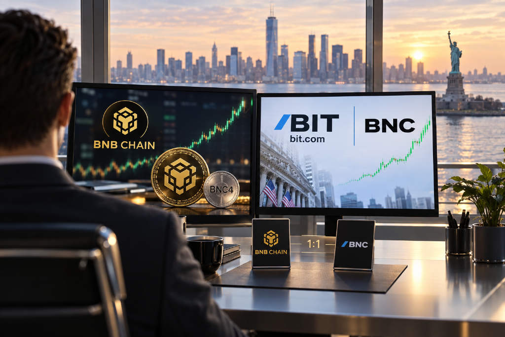 BSC 链上 BNC4 与美股 BNC 同步走高,盘前涨幅超 90%