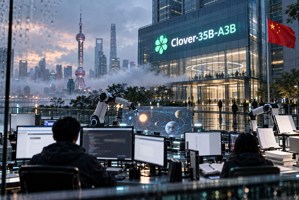 Diffusion Intelligence unveils Clover-35B-A3B, a 35B diffusion language model aimed at agent tasks