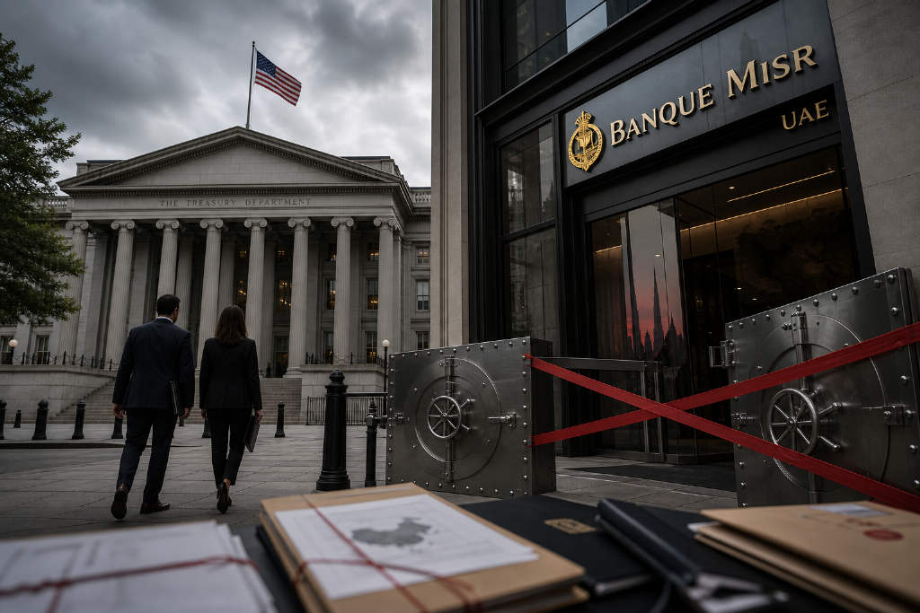 美国财政部拟切断 Banque Misr UAE 美元通道,指其涉伊朗 18 亿美元交易