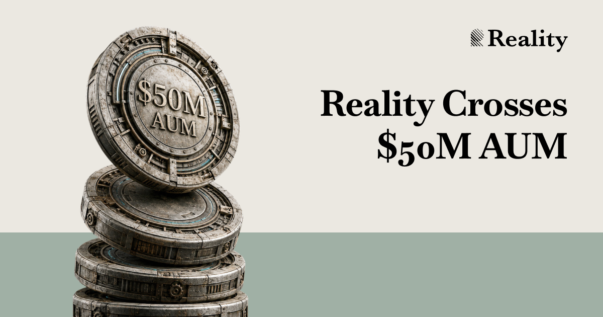 Reality 股票代币 rToken 系列资产管理规模突破 5000 万美元