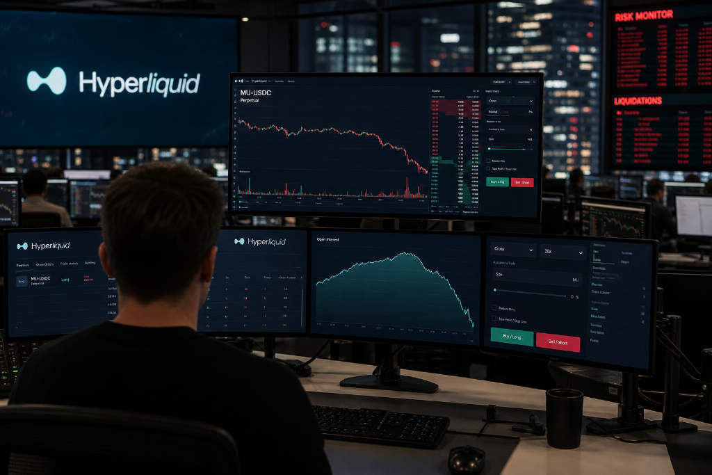 Hyperliquid 上 MU 合约未平仓量降至 1.38 亿美元