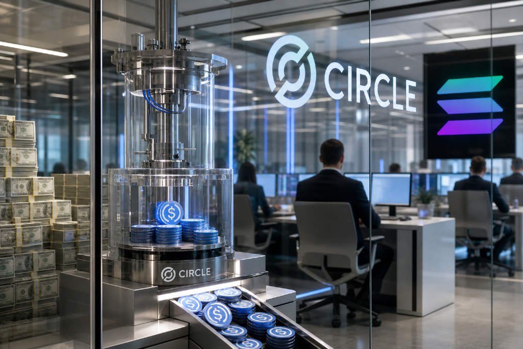 Circle 今日在 Solana 链上铸造 5 亿枚 USDC